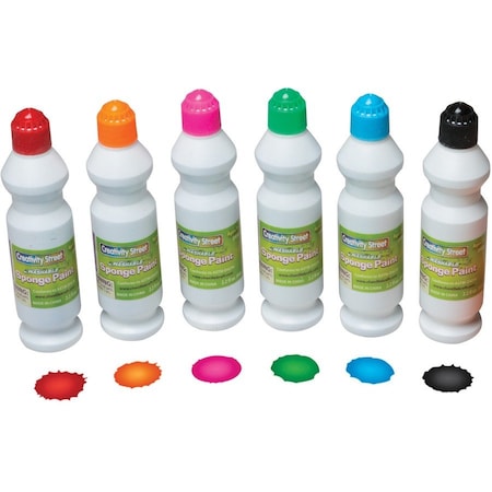 Creativity Street Paint Sponge, No Spill, 6/ST, Assorted PK PAC2400